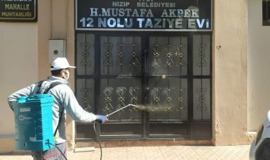 Taziye evleri sinek ve haşerelere karşı ilaçlanıyor