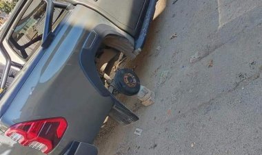 Kamyonetin lastiğini jantıyla birlikte çaldılar