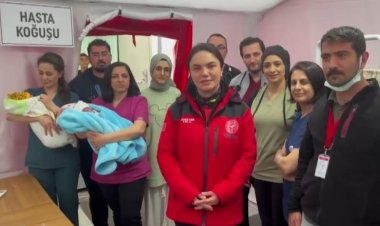 Nurdağı Sahra Hastanesinde ilk doğum mutluluğu