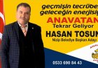 Hasan Tosun, Anavatan Partisi’nden Nizip Belediye Başkan Adayı Oldu
