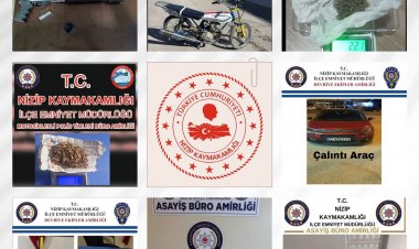 Nizip’te Asayiş Uygulamaları Hız Kesmedi: Çok Sayıda Silah, Uyuşturucu ve Çalıntı Araç Ele Geçirildi