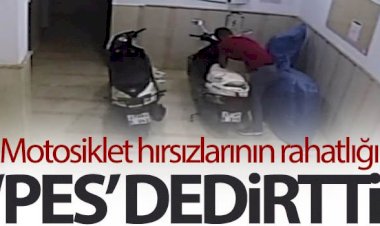 Nizip’te motosiklet hırsızları iş başında!