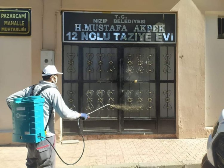 Taziye evleri sinek ve haşerelere karşı ilaçlanıyor