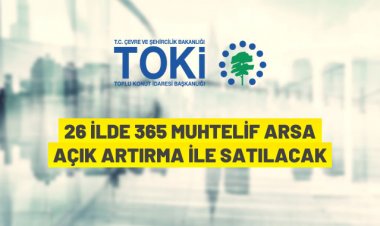 26 ilde 365 arsa satışa çıkarıldı