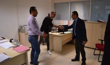 Çağlar, Sosyal Güvenlik Merkezini ziyaret.