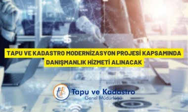 Tapu ve Kadastro Genel Müdürlüğü'nden danışmanlık hizmeti alım ihalesi