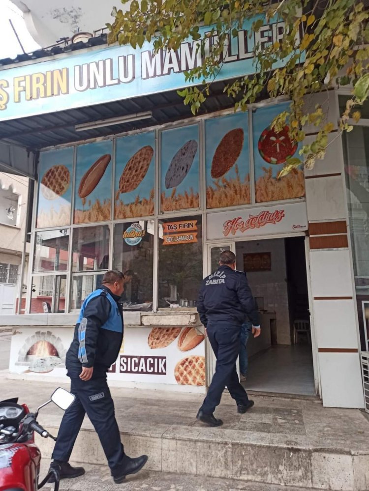 Zabıta ekipleri fırın denetiminde