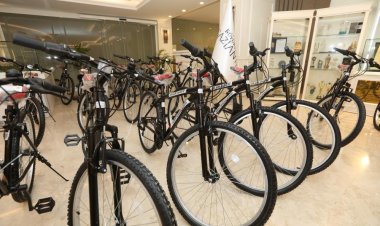 Gaziantep’te il temsilcilerine bisiklet dağıtımı