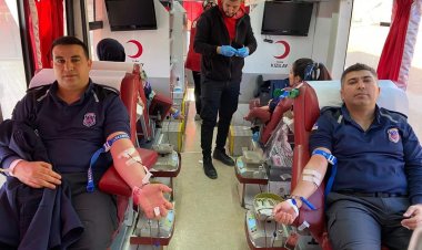 İnfaz koruma memurlarından kan bağışı