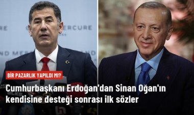 Sinan Oğan'ın desteği sonrası Cumhurbaşkanı Erdoğan'dan ilk sözler: Aramızda kesinlikle bir pazarlık olmadı