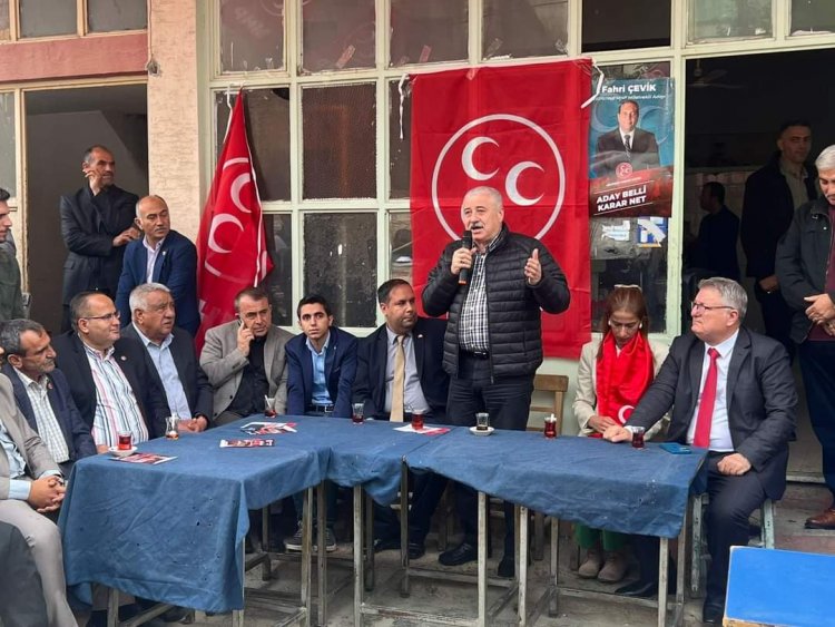 MHP Nizip İlçe Teşkilatının köy toplantıları miting havasında gerçekleşiyor