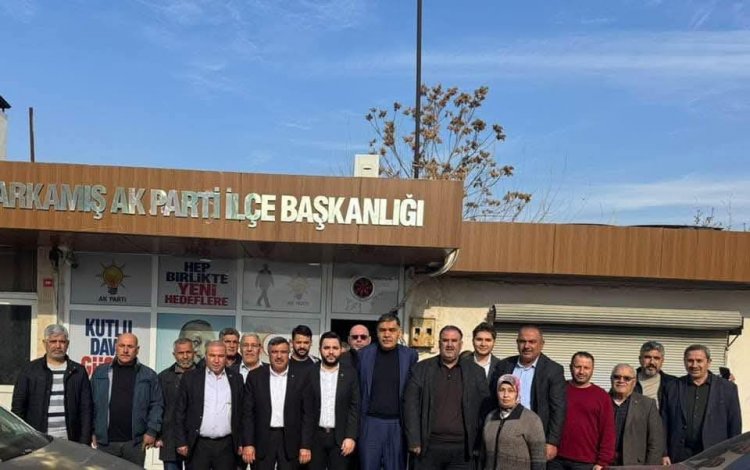 AK Parti Heyetinden Karkamış İlçe Başkanlığına Ziyaret