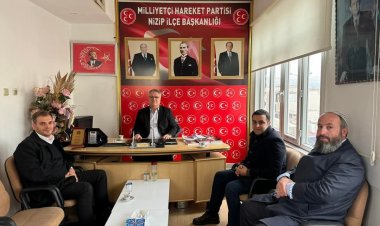 Nizip’te Protokol Ziyareti: PTT Bank ve Gaziantep Asri Mezarlık Yetkililerinden MHP İlçe Başkanına Ziyaret