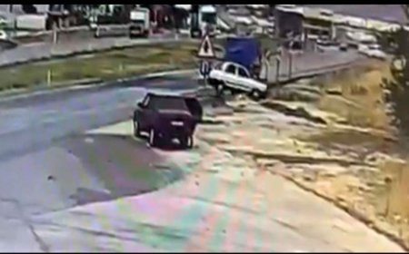 NİZİP’TE FECİ KAZA! TAKLA ATAN OTOMOBİL MENFEZE UÇTU: 2 YARALI