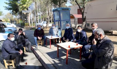 Başkan Sarı sahadaki çalışmaları inceledi