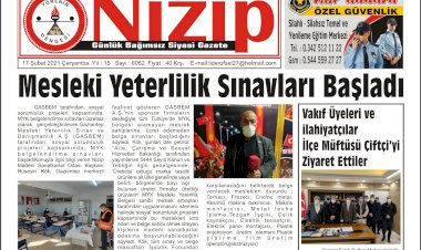 17 ŞUBAT 2021 TARİHLİ GAZETE