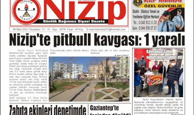 8 MART 2021 TARİHLİ GAZETE