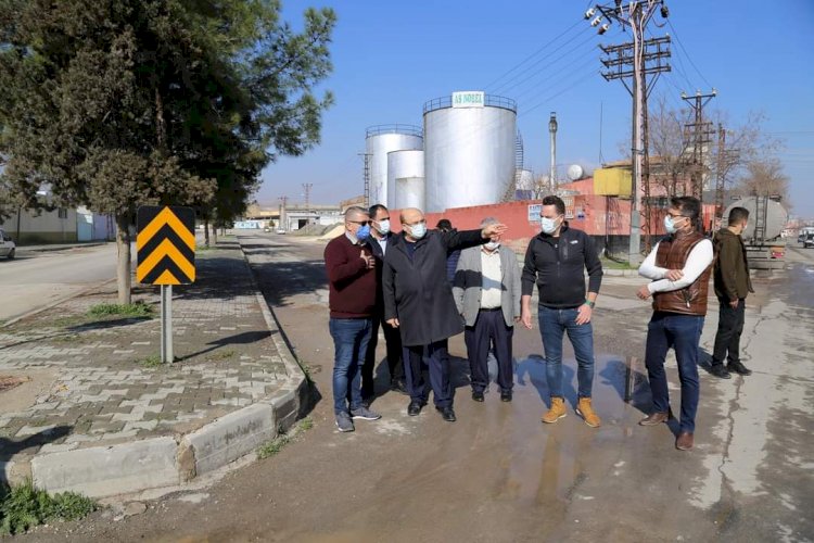 Başkan Sarı sahadaki çalışmaları inceledi 