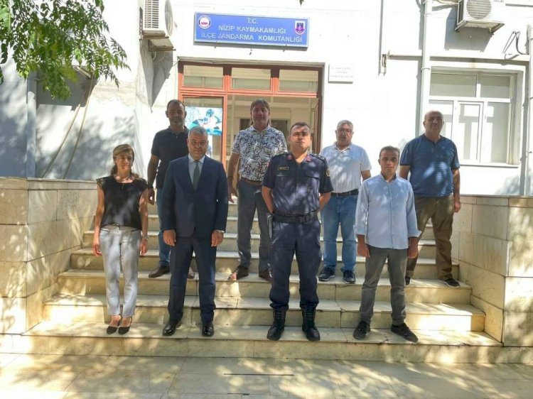 Nizip Gazeteciler Derneği'nden İlçe Jandarma Komutanlığına ziyaret 